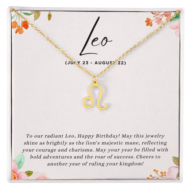 Celebrate Her Fiery Spirit with a Personalized Zodiac Necklace: Happy Birthday, Leo!