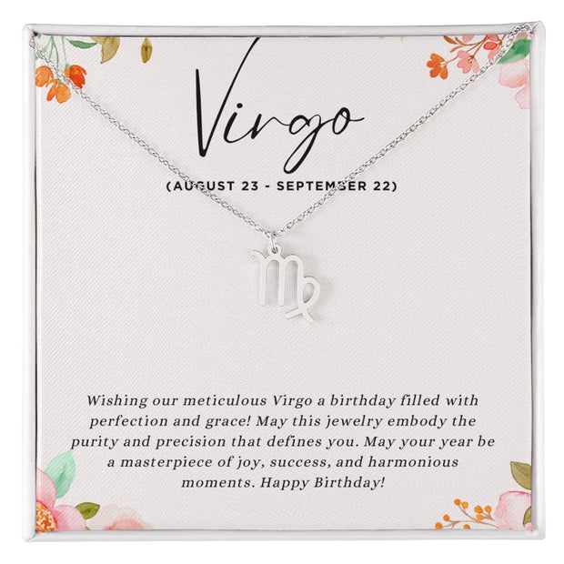 Celebrate Her Detail-Oriented Spirit with a Personalized Zodiac Necklace: Happy Birthday, Virgo!