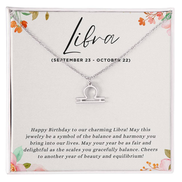 Celebrate Her Gracious Spirit with a Personalized Zodiac Necklace: Happy Birthday, Libra!