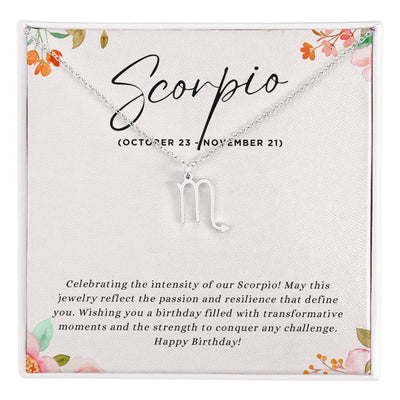 Celebrate Her Enigmatic Spirit with a Personalized Zodiac Necklace: Happy Birthday, Scorpio!