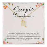 Celebrate Her Enigmatic Spirit with a Personalized Zodiac Necklace: Happy Birthday, Scorpio!