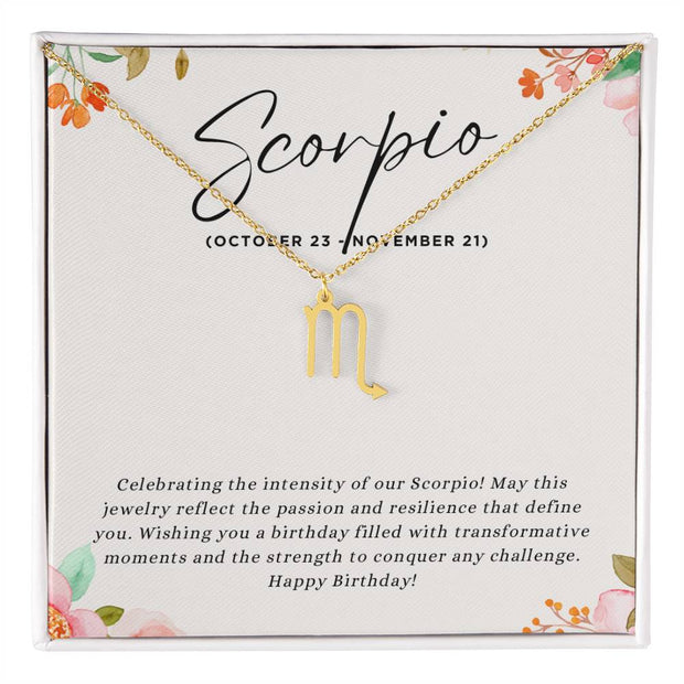 Celebrate Her Enigmatic Spirit with a Personalized Zodiac Necklace: Happy Birthday, Scorpio!