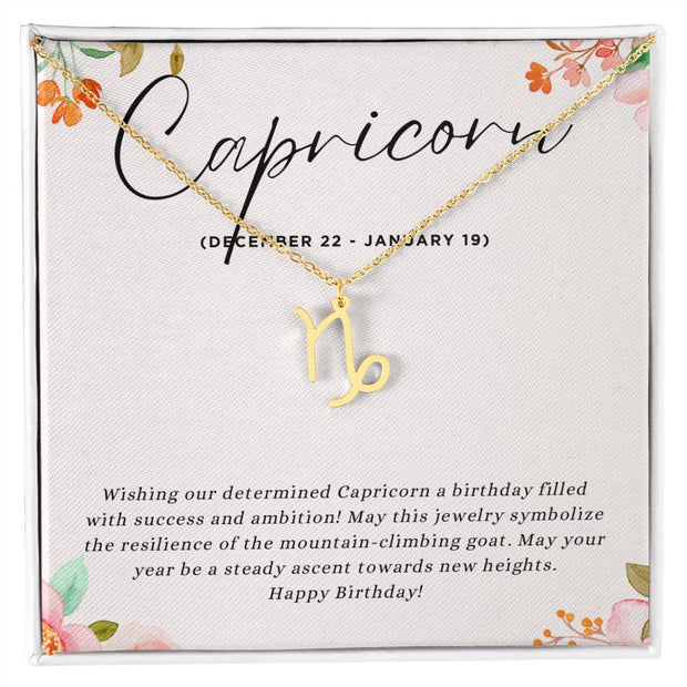 Celebrate Her Tenacious Spirit with a Personalized Zodiac Necklace: Happy Birthday, Capricorn!