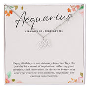 Celebrate Her Progressive Spirit with a Personalized Zodiac Necklace: Happy Birthday, Aquarius!