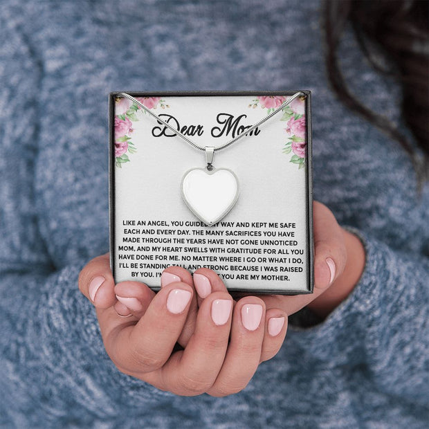Dear Mom Custom Heart