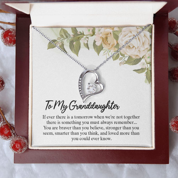 To My Granddaughter |  Forever Love Necklace |