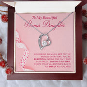 To My Bonus Daughter |  Forever Love Necklace |