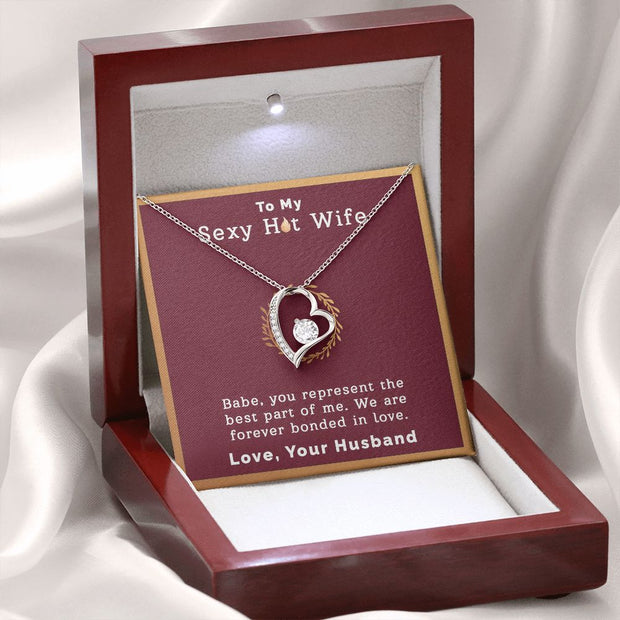 To My Sexy Hot Wife | Forever Love Necklace |