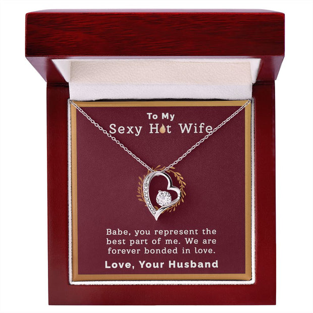 To My Sexy Hot Wife | Forever Love Necklace |
