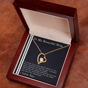 To My Beautiful Wife | Forever Love Necklace
