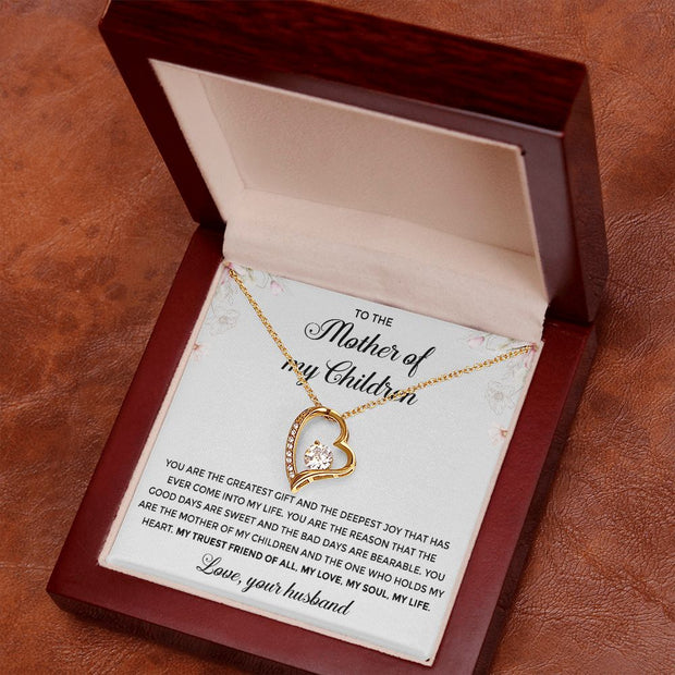 To The Mother of My Children  |  Forever Love Necklace | Mother's Day| Birthday