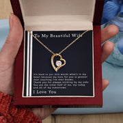To My Beautiful Wife | Forever Love Necklace