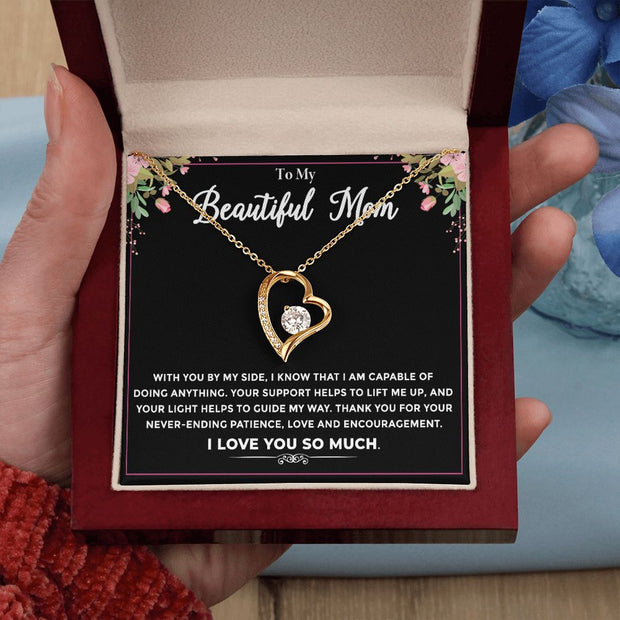 To My Beautiful Mom|  Forever Love Necklace | Mother's Day| Birthday