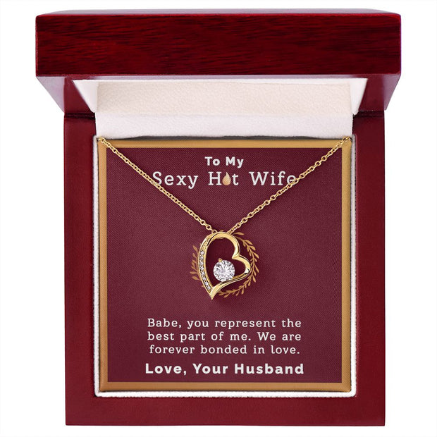 To My Sexy Hot Wife | Forever Love Necklace |