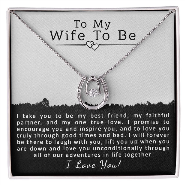 To My Wife To Be | Lucky in Love Necklace
