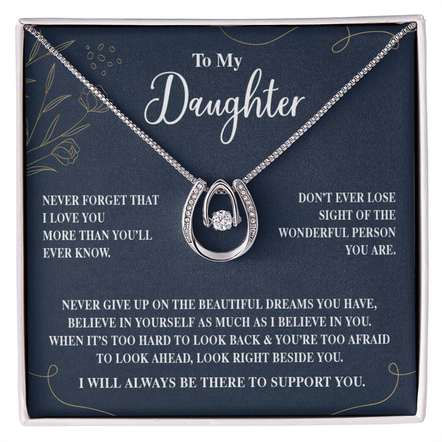 To My Daughter | Lucky in Love Necklace |