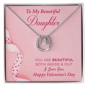 To My Daughter | Lucky in Love Necklace |