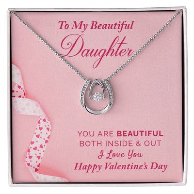 To My Daughter | Lucky in Love Necklace |