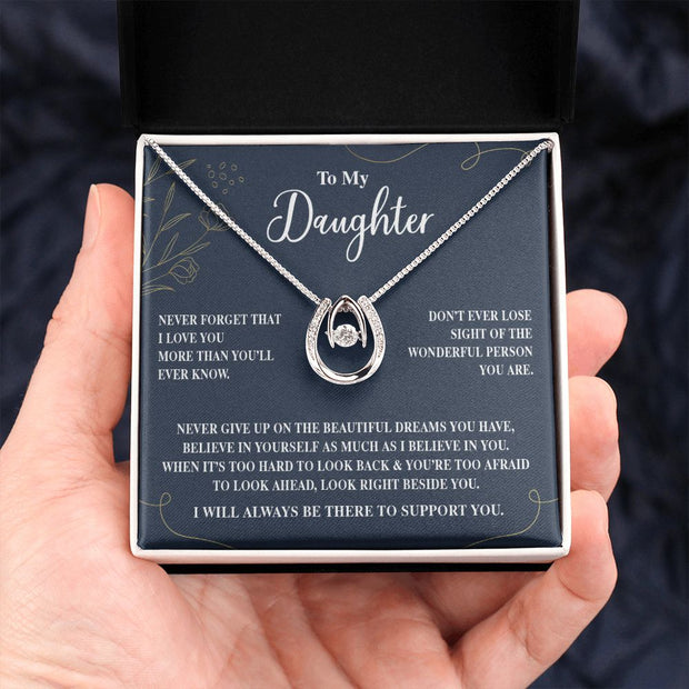 To My Daughter | Lucky in Love Necklace |