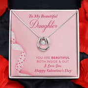 To My Daughter | Lucky in Love Necklace |