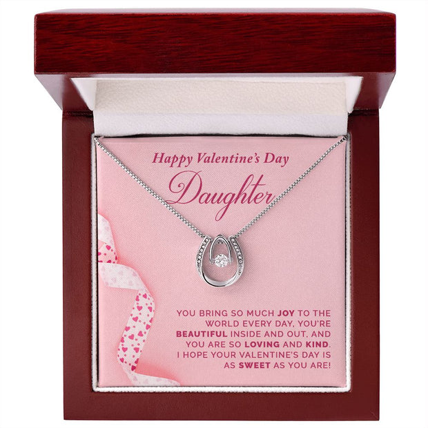 To My Daughter | Lucky in Love Necklace |