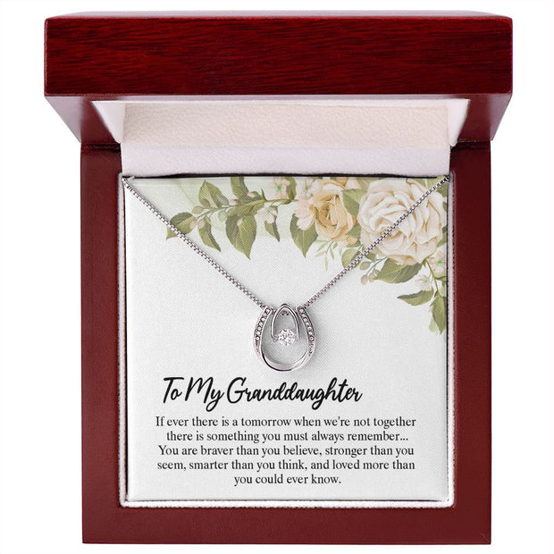 To My Granddaughter | Lucky in Love Necklace |