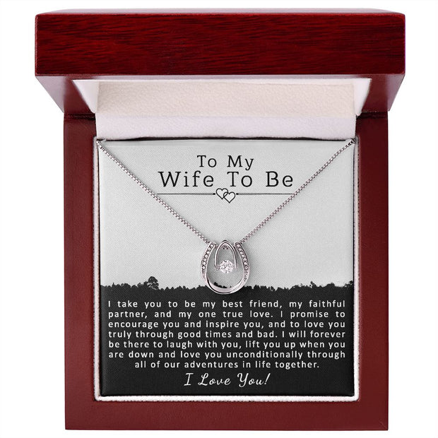 To My Wife To Be | Lucky in Love Necklace