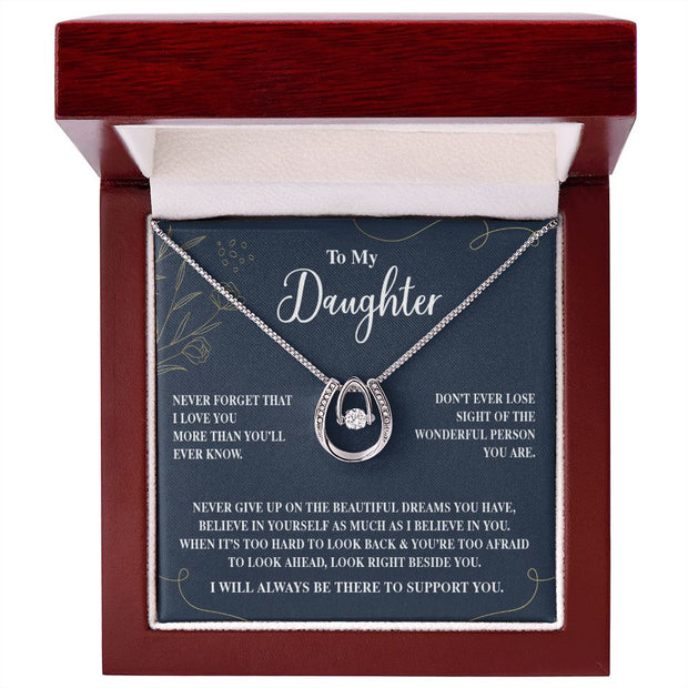 To My Daughter | Lucky in Love Necklace |