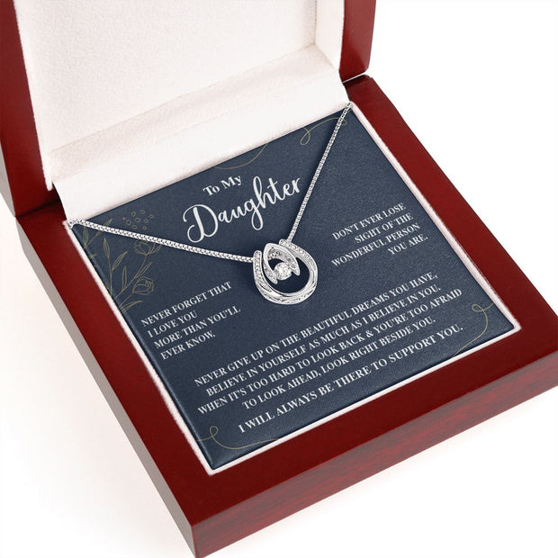 To My Daughter | Lucky in Love Necklace |