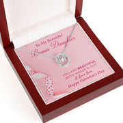 To My Bonus Daughter | Lucky in Love Necklace |