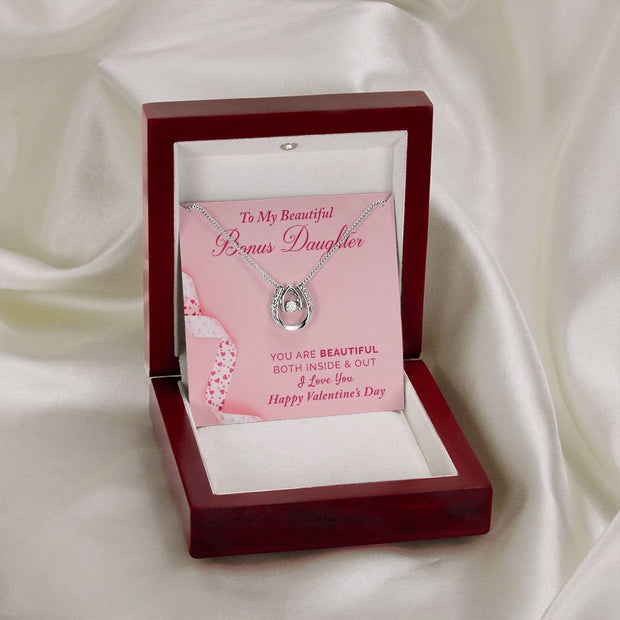 To My Bonus Daughter | Lucky in Love Necklace |