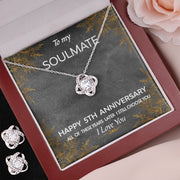 Love Knot Necklace & Earring SET - Soulmate 5th Anniversary
