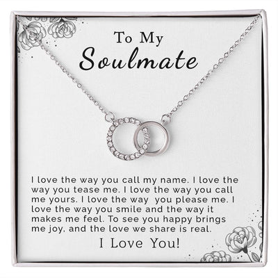 To My Soulmate | Perfect Pair Necklace