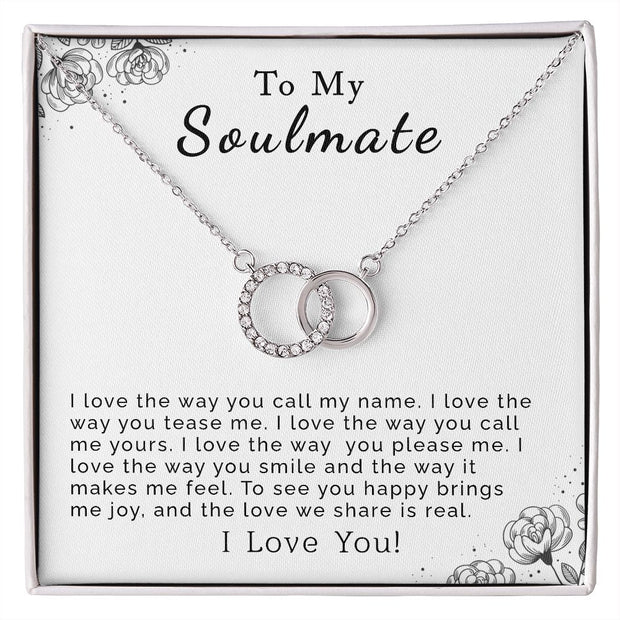 To My Soulmate | Perfect Pair Necklace