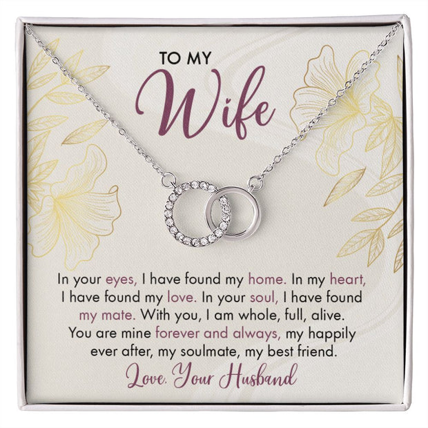 To My Wife | Perfect Pair Necklace |