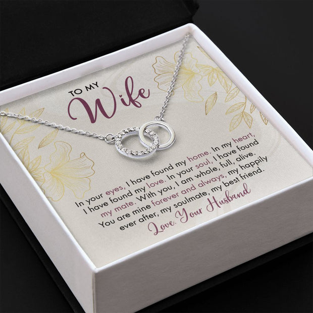 To My Wife | Perfect Pair Necklace |