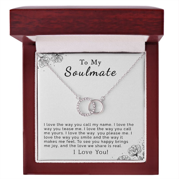 To My Soulmate | Perfect Pair Necklace
