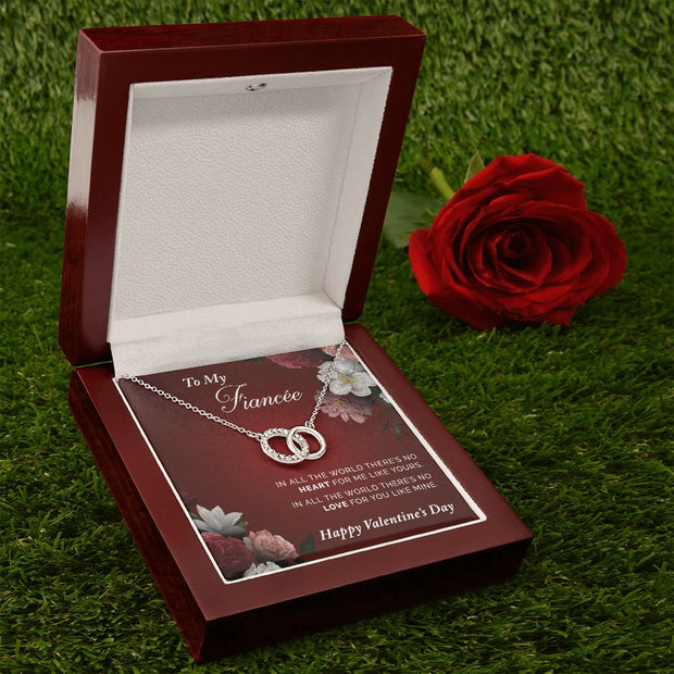 To My Fiancee | Perfect Pair Necklace |