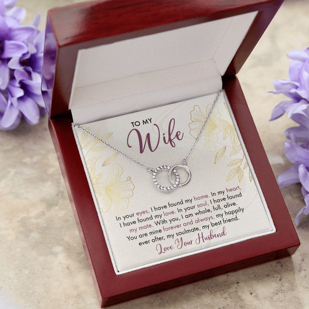 To My Wife | Perfect Pair Necklace |