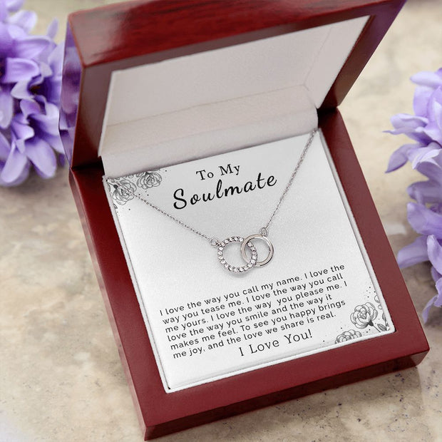To My Soulmate | Perfect Pair Necklace