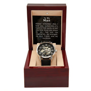 To My Man | Men's Openwork Watch
