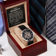 To My Husband | Men's Openwork Watch
