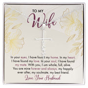 To My Wife | Faith Cross Necklace