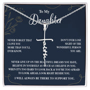 To My Daughter |Faith Cross Necklace