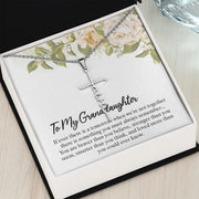 To My Granddaughter| Faith Cross Necklace