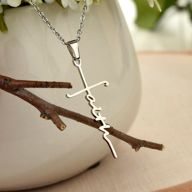 To My Wife | Faith Cross Necklace