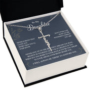 To My Daughter |Faith Cross Necklace