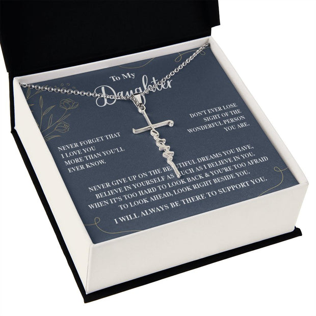 To My Daughter |Faith Cross Necklace