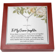 To My Granddaughter| Faith Cross Necklace