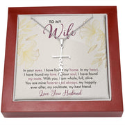 To My Wife | Faith Cross Necklace